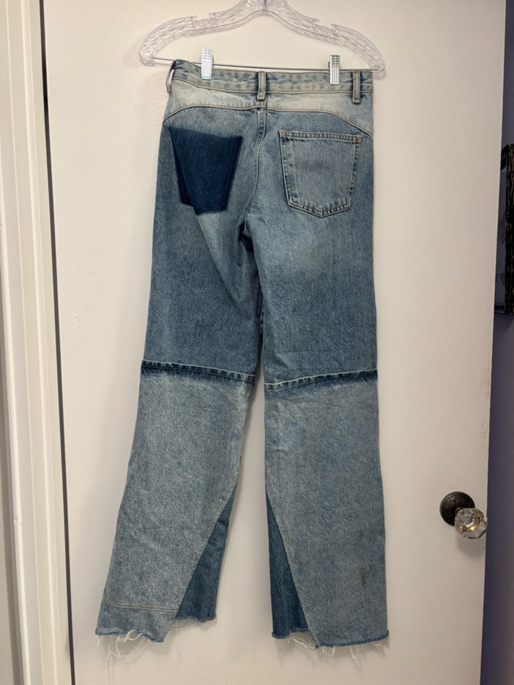 ZARA PATCHWORK LOW-RISE TRF BOYFRIEND JEANS 2 y2k - Picture 2 of 5